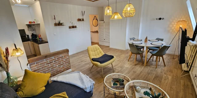 Le séjour chaleureux d'une location meublée